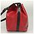 LOUIS VUITTON Epi Petit Noe Borsa a Spalla Rossa M44107 LV Auth BA3298 Rosso - vista 3