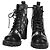 Botas gris LOUIS VUITTON Monogram Jaguar Star Trail Line Lace Up Auth 127740M Castaño