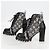 Botas gris LOUIS VUITTON Monogram Jaguar Star Trail Line Lace Up Auth 127740M Castaño - vista 3