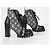 Botas gris LOUIS VUITTON Monogram Jaguar Star Trail Line Lace Up Auth 127740M Castaño - vista 4