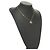 Collar Christian Dior metal dorado Auth SW954