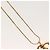 Collar Christian Dior metal dorado Auth SW954 - vista 4