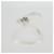 PRADA Bolso de Hombro Nylon Blanco Plata Auth 127895V - vista 7