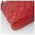 CHANEL Matelassierte Kette Schultertasche Lammleder Rot Gold CC Auth BA3499 Golden - Ansicht 13