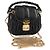 Borsa a spalla Miu Miu Matelassé Chain Pouch in pelle nera e oro Auth 128140SM Nero D'oro