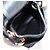Borsa a spalla Miu Miu Matelassé Chain Pouch in pelle nera e oro Auth 128140SM Nero D'oro - vista 10