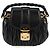 Borsa a spalla Miu Miu Matelassé Chain Pouch in pelle nera e oro Auth 128140SM Nero D'oro - vista 13
