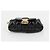Borsa a spalla Miu Miu Matelassé Chain Pouch in pelle nera e oro Auth 128140SM Nero D'oro - vista 5
