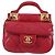 CHANEL Borsa a Spalla Matelassé con Catena in Pelle di Agnello Rosa Oro CC Auth 127614SM D'oro - vista 2