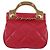 CHANEL Borsa a Spalla Matelassé con Catena in Pelle di Agnello Rosa Oro CC Auth 127614SM D'oro - vista 3