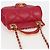 CHANEL Borsa a Spalla Matelassé con Catena in Pelle di Agnello Rosa Oro CC Auth 127614SM D'oro - vista 6