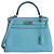 Hermès Borsa Hermes Kelly 28 blu Atoll