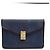 Céline Clutch Busta 1985s Pelle Denim Blu Marino Diamante Clutch Celine Blu navy