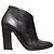 Botines Alaïa de cuero negro con tacón de aguja