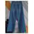 Jeans larghi Sportmax blu in cotone  - vista 3