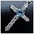 Autre Marque Collana croce in diamante acquamarina Samantha Thavasa K18WG - vista 5