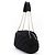 Borsa a spalla in cotone trapuntato Chanel Bubble Nero - vista 2