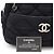Borsa a spalla in cotone trapuntato Chanel Bubble Nero - vista 9