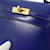Hermès Borsa Hermes Mini Kelly Blu  - vista 5