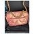 Chanel 19 Couro de bezerro iridescente acolchoada média aba rosa - vista 11