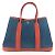 Hermès Borsa Hermes Garden Party TPM Blu Arancione