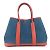 Hermès Borsa Hermes Garden Party TPM Blu Arancione - vista 2