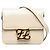 Borsa a tracolla Fendi Calligraphy Bianco Crudo
