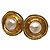 Orecchini a clip in perle placcati oro di Chanel D'oro