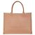 Mittelgroße Dior Oblique Buch-Tote von Christian Dior Beige