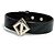 Herrenarmband aus Leder CD Diamond von Christian Dior Schwarz