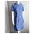 Abito in cotone blu Céline - vista 3
