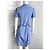 Abito in cotone blu Céline - vista 4