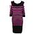 Abito a righe Jean Paul Gaultier nero e rosa