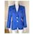 Blazer in seta blu Yves Saint Laurent Rive Gauche  - vista 3