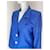 Blazer in seta blu Yves Saint Laurent Rive Gauche  - vista 7