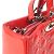 Borsa a mano Dior Cannage Lady di Christian Dior Rosso - vista 7