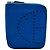 Hermès Billetera bi-fold compacta con cremallera Hermes Evelyne Azul