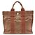 Hermès Braune Canvas-Handtasche Hermes Air Line Tote PM - Ansicht 2