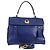 SAINT LAURENT Borsa a Spalla Pelle 2way Blu Oro 313456 Auth 127908V D'oro