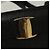 Borsa Tote Vala in pelle nera e oro Salvatore Ferragamo Auth 131008 Nero D'oro - vista 14