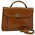 Borsa a mano BALLY in pelle 2 vie marrone oro Auth BA3625 D'oro