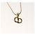 Collana Christian Dior metallo oro Auth SW947 D'oro - vista 3
