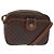 Céline Bolso de hombro de lona Macadam CELINE en cuero PVC marrón dorado Auth 130409 Castaño