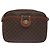 Céline Bolso de hombro de lona Macadam CELINE en cuero PVC marrón dorado Auth 130409 Castaño - vista 13