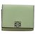 Cartera Trifold Anagram Loewe en cuero de ternera verde