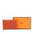 Hermès Monedero Duo Calvi Hermes en cuero de cabra marrón Castaño - vista 10