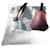 Hermès togo leather bell, pull tab, and lock in red, brand new with dustbag  - view 1