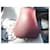 Hermès togo leather bell, pull tab, and lock in red, brand new with dustbag  - view 2