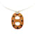 Collier Stud Chaine d'Ancre PM d'Hermès Marron Beige  - vue 1