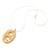 Collier Stud Chaine d'Ancre PM d'Hermès Marron Beige  - vue 2